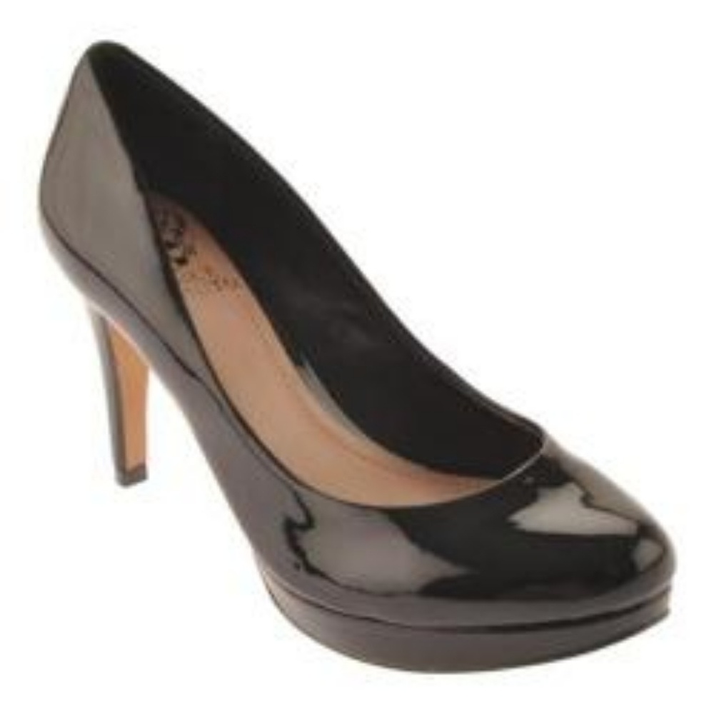 [Vince Camuto] "Zella" Black Patent Leather Heels